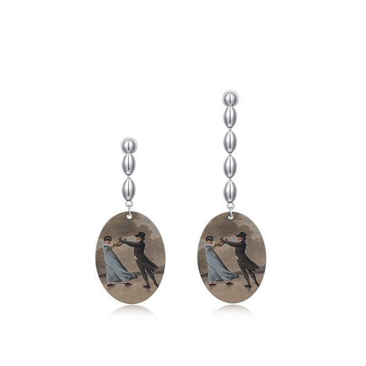 Aretes de Lujo Minimalista con Atmósfera Trendy para Mujer - Image 8