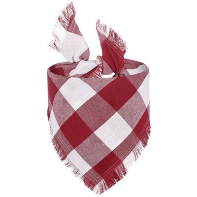 Pañoleta Triangular para Perro con Estilo Borla y Cuadros - Image 13