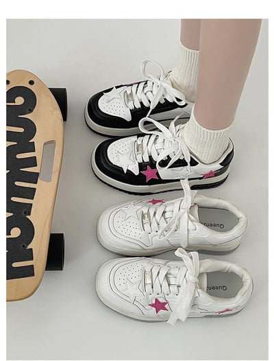 Zapatillas Deportivas Coreanas de Punta Redonda - Estilo Versátil y Elegante - Image 14