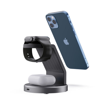 Cargador Inalámbrico Multifuncional para Teléfono, Reloj y Auriculares - Image 2