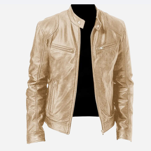 Chaqueta Cardigan de Cuero PU con Cierre de Cremallera y Bolsillos - Image 10