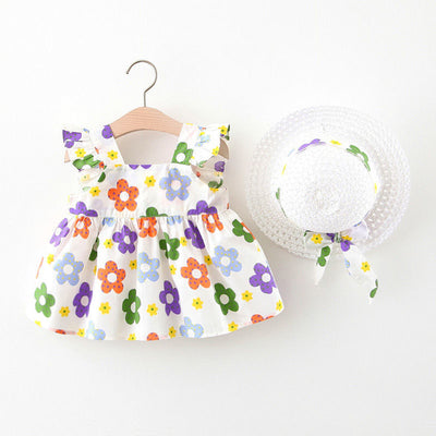 Vestido Infantil Niña Verano Sin Mangas Estampado - Image 29
