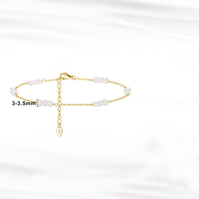 Pulsera de Pie con Cuentas de Agua Dulce en Forma O - Image 7