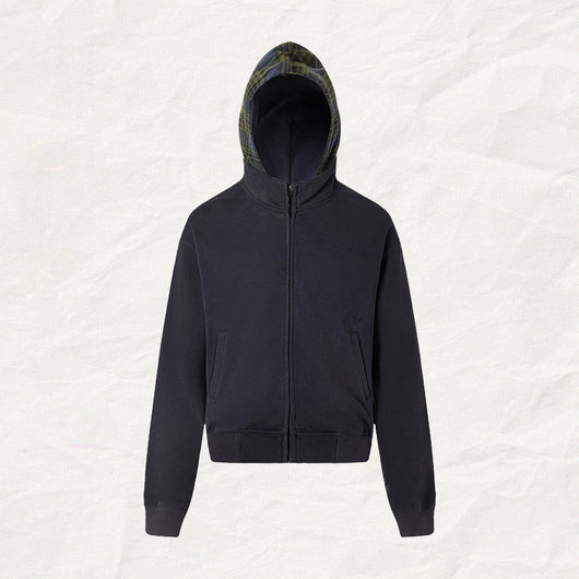 Sudadera con Capucha de Franela a Cuadros para Mujer - Image 14
