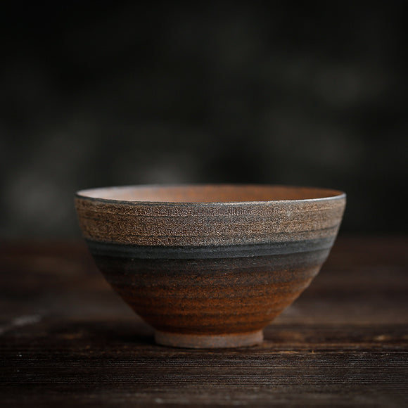 Taza de Té Cerámica Artesanal Estilo Kung Fu - Cuenco Maestro Japonés Hecho a Mano