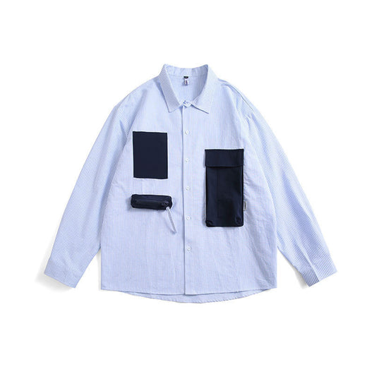 Camisa Cargo Casual con Bolsillos Estilo Japonés - Image 9