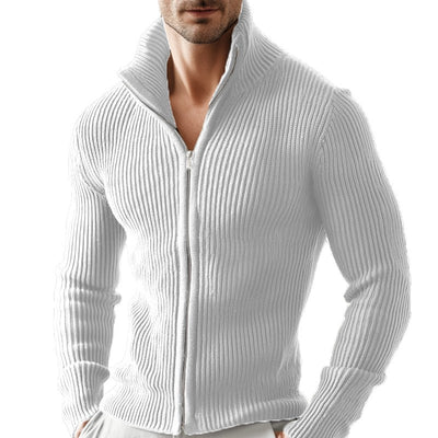 Cardigan Cuello Alto con Cierre de Cremallera para Hombre - Image 5