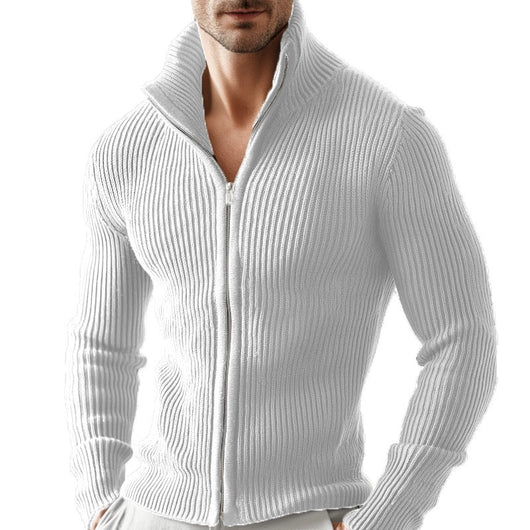 Cardigan Cuello Alto con Cierre de Cremallera para Hombre - Image 5