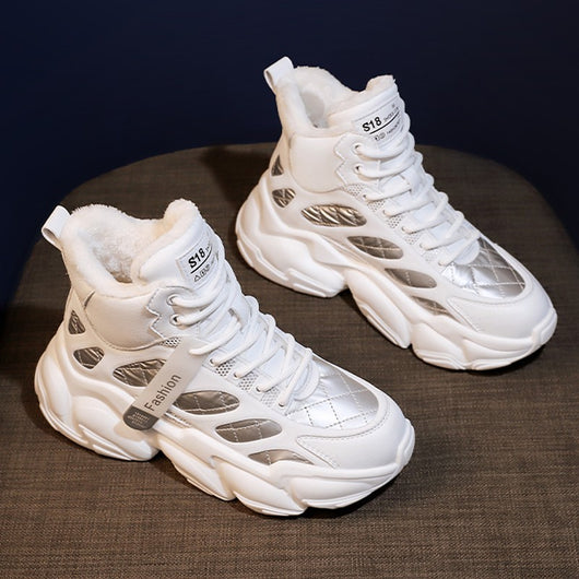 Botines de Terciopelo para Mujer con Caña Interior Elevada - Image 3