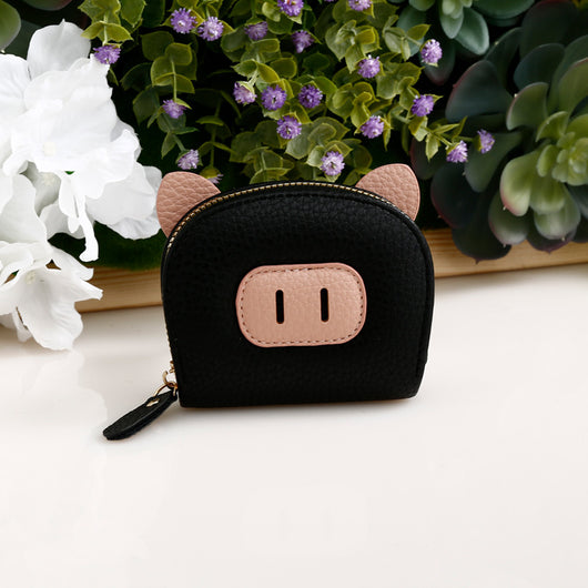 Monedero Compacto con Protección Antimagnética - Diseño Adorable de Cerdo - Image 14