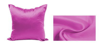 Funda de Almohada de Seda Artificial Color Liso con Cierre - Image 26