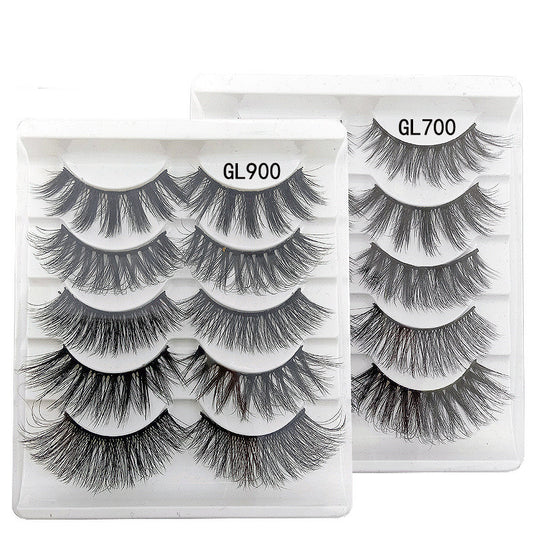 Pestañas Postizas 3D - Pack de 5 Pares Naturales y Suaves