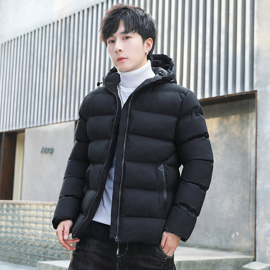 Abrigo Acolchado con Capucha para Hombre - Forro Polar Otoño Invierno - Image 4