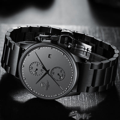 Reloj Empresarial para Hombre Resistente al Agua con Correa de Acero Multifuncional - Image 9