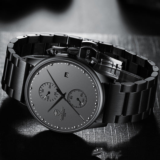 Reloj Empresarial para Hombre Resistente al Agua con Correa de Acero Multifuncional - Image 9