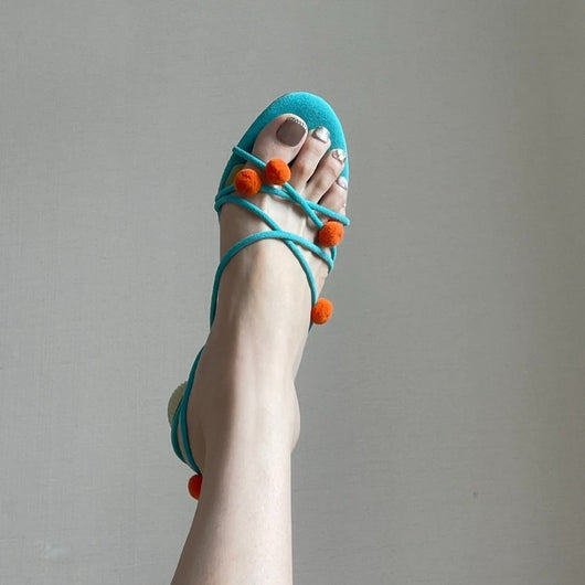Sandalias de Tacón Alto Elegantes en Cuero Genuino Francés con Tiras Finas - Image 3