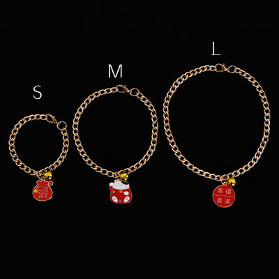 Collar de Gato con Colgante de Cristal y Diamante de Metal - Image 15