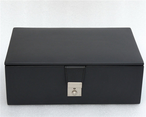 Caja de Almacenamiento para Piezas de Ajedrez Grande - Estuche de Cuero Premium