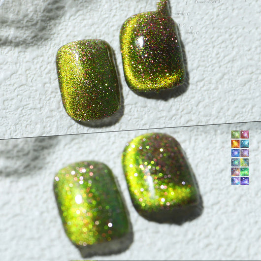 Esmalte de Gel Gato Ahumado Aurora Galaxia Brillante - Image 9