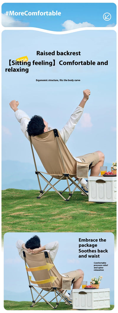 Silla de Camping Plegable con Respaldo Alto - Portátil y Cómoda - Image 15