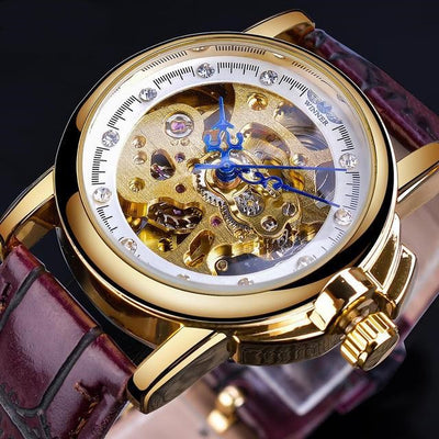 Reloj Mecánico Automático para Mujer Retro con Diamantes Calados - Image 3