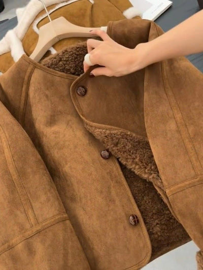 Chaqueta de Polar Estilo Coreano para Mujer - Image 11