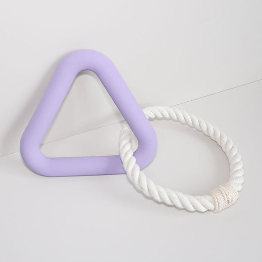Juguete Interactivo de Cuerda TPR con Triángulo Masticable para Perros - Image 10