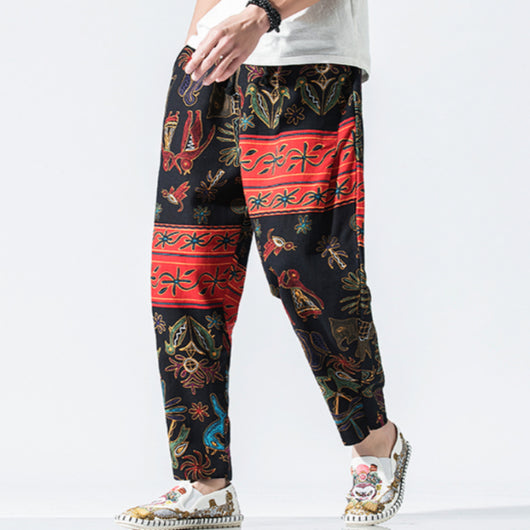 Pantalón Tradicional Chino de Cintura Alta con Detalle de Linterna