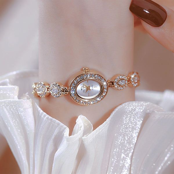 Reloj de Lujo Arcoíris con Gemas de Colores - Estilo Vintage Elegante