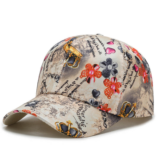 Gorra de Béisbol de Algodón con Flores Pequeñas - Protección Solar Versátil - Image 6