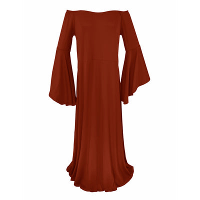 Vestido Premamá Largo Elegante con Hombros Descubiertos - Image 13