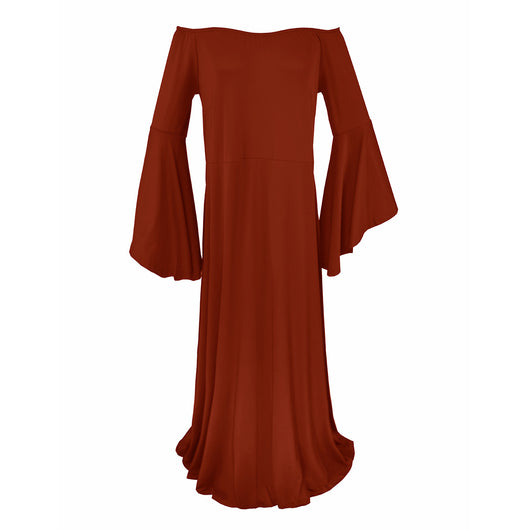 Vestido Premamá Largo Elegante con Hombros Descubiertos - Image 13