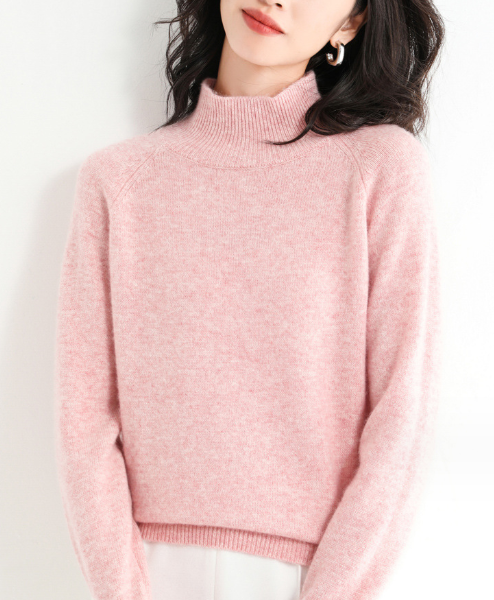 Suéter Cuello Alto Mujer Lana Gruesa Oversize Manga Larga - Image 14