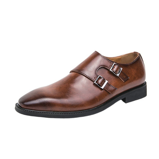 Zapatos Formales de Cuero para Hombre con Hebilla - Elegancia Profesional y Comodidad - Image 6