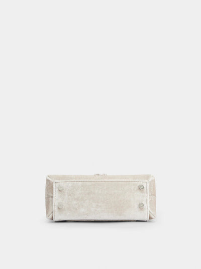 Bolso Tote Elegante con Flores de Diamantes y Cristales - Image 15