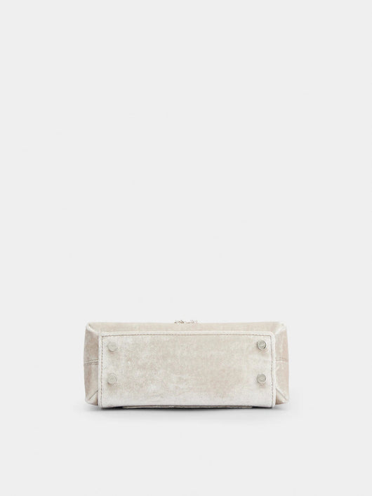 Bolso Tote Elegante con Flores de Diamantes y Cristales - Image 15