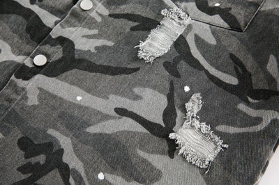 Camisa de Manga Larga Estilo Retro Americano con Diseño Camuflado Desgastado - Image 22