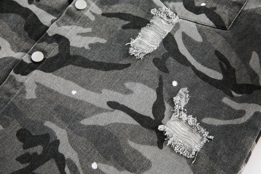 Camisa de Manga Larga Estilo Retro Americano con Diseño Camuflado Desgastado - Image 22