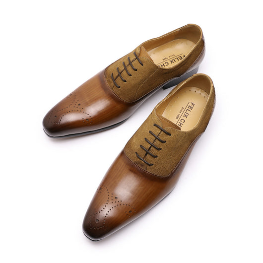 Zapatos de Vestir Tallados Estilo Brogue para Hombre - Elegancia Formal y Casual - Image 7