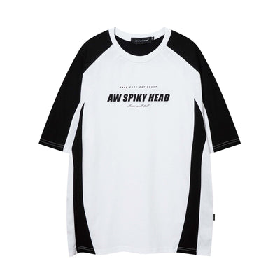 Camiseta Retro con Estampado de Letras en Colores Degradados para Hombre - Image 13