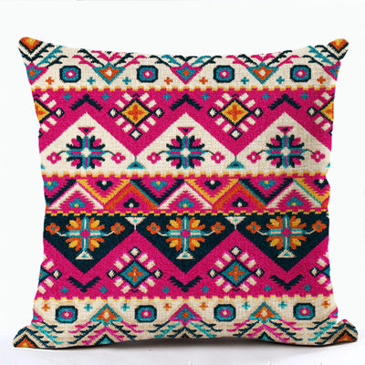 Funda de Almohada Bohemia con Estampado Étnico - Image 30