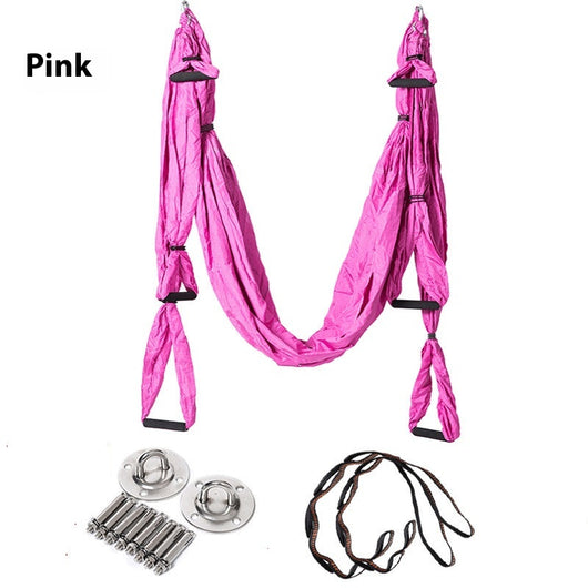 Hamaca de Yoga Aéreo Completa con 6 Asas - Soporte Máximo sin Elasticidad - Image 33