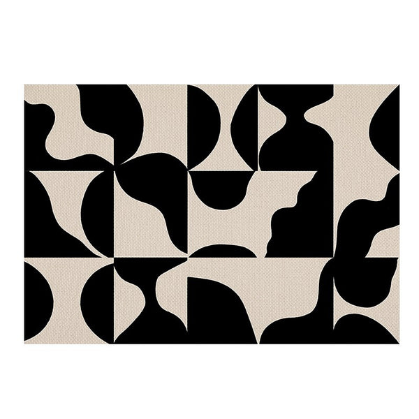 Alfombra de Lana Retro para Sala - Diseño Minimalista y Acogedor
