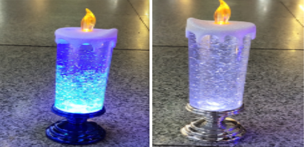 Vela LED Recargable con Cambio de Color y Brillo Glitter - Decoración Resistente al Agua - Image 44