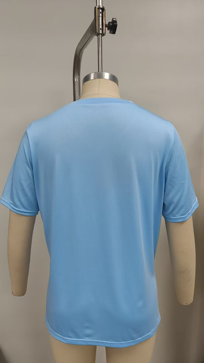 Blusa Suelta de Verano Cuello Redondo con Abertura Lateral - Image 27