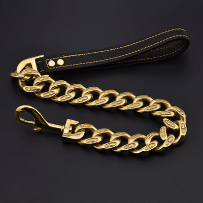 Correa de Acero Inoxidable Titanio para Perros - Cadena Resistente y Segura - Image 15