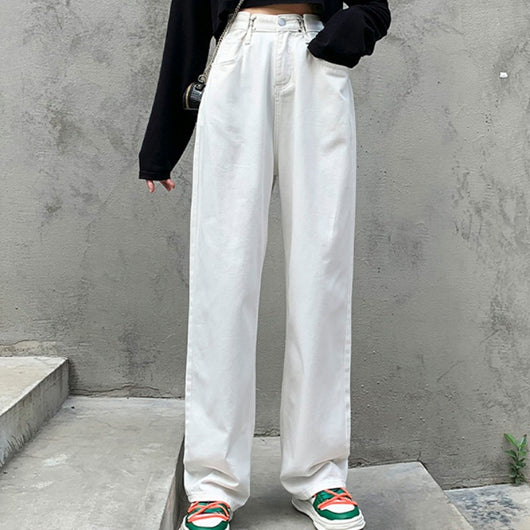 Pantalón Ancho de Tiro Alto con Hebilla Ajustable - Image 10