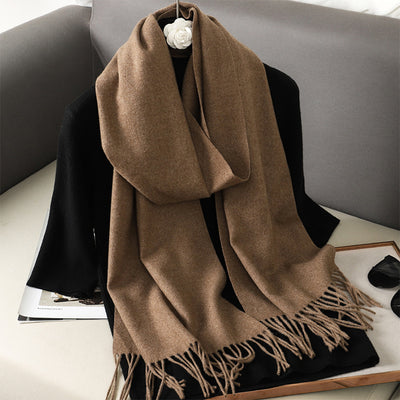 Pashmina Cálida de Color Sólido para Mujer - Chal Suave Estilo Cashmere - Image 42