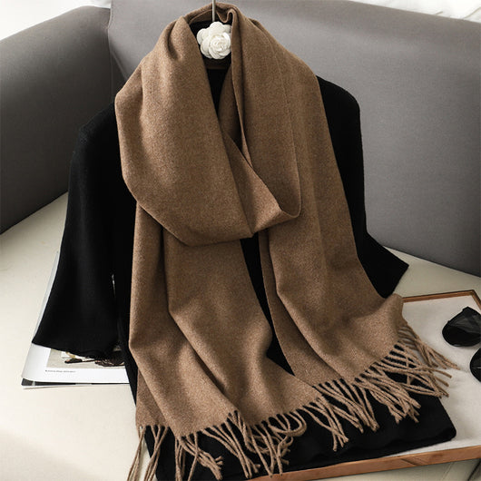 Pashmina Cálida de Color Sólido para Mujer - Chal Suave Estilo Cashmere - Image 42