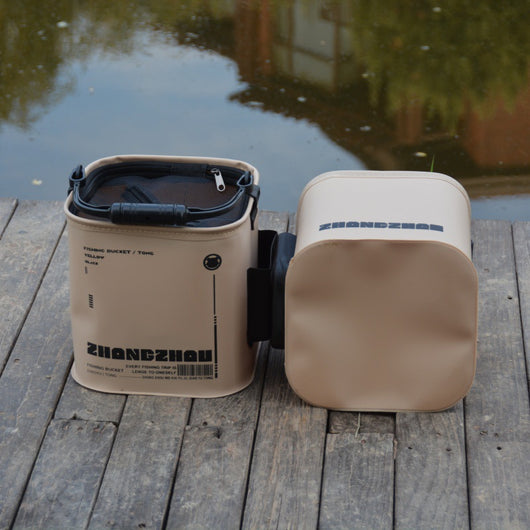 Cubo Plegable Multifuncional para Pesca y Transporte de Agua